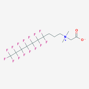 molecular formula C₁₄H₁₄F₁₅NO₂ B1145796 7:3 氟代端基甜菜碱 CAS No. 171184-15-9