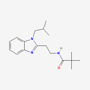 2,2-dimethyl-N-{2-[1-(2-methylpropyl)-1H-benzimidazol-2-yl]ethyl}propanamide