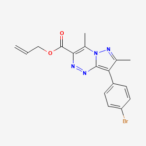 Allyl 8-(4-bromophenyl)-4,7-dimethylpyrazolo[5,1-c][1,2,4]triazine-3-carboxylate