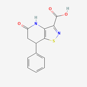 5-Oxo-7-phenyl-4H,6H,7H-[1,2]thiazolo[4,5-b]pyridine-3-carboxylic acid