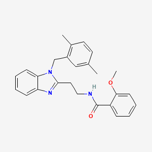 N-{2-[1-(2,5-dimethylbenzyl)-1H-benzimidazol-2-yl]ethyl}-2-methoxybenzamide