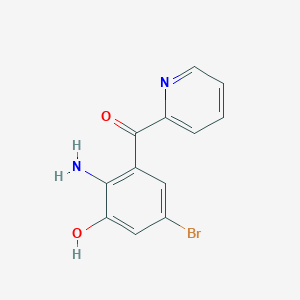 molecular formula C₁₂H₉BrN₂O₂ B1145808 2-(2-氨基-3-羟基-5-溴苯甲酰)吡啶 CAS No. 40951-53-9