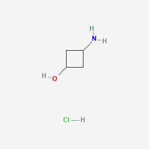 molecular formula C4H10ClNO B1145822 3-Aminocyclobutanol hydrochloride CAS No. 1036260-25-9