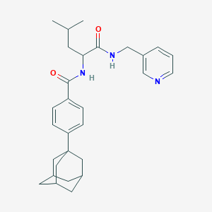 N-(pyridin-3-ylmethyl)-N~2~-{[4-(tricyclo[3.3.1.1~3,7~]dec-1-yl)phenyl]carbonyl}leucinamide