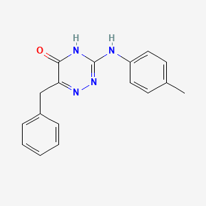 6-Benzyl-3-[(4-methylphenyl)amino]-1,2,4-triazin-5-ol