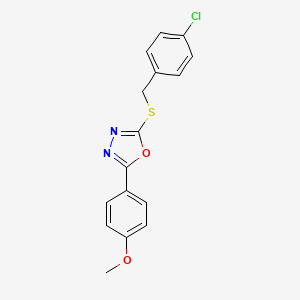 2-[(4-Chlorobenzyl)sulfanyl]-5-(4-methoxyphenyl)-1,3,4-oxadiazole