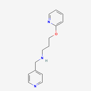 N-(pyridin-4-ylmethyl)-3-(pyridin-2-yloxy)propan-1-amine