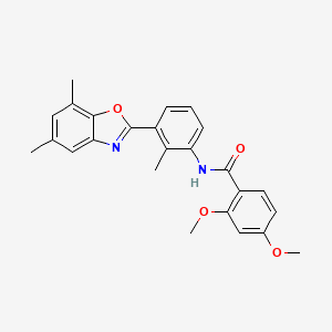 N-[3-(5,7-dimethyl-1,3-benzoxazol-2-yl)-2-methylphenyl]-2,4-dimethoxybenzamide