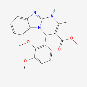 Methyl 4-(2,3-dimethoxyphenyl)-2-methyl-1,4-dihydropyrimido[1,2-a]benzimidazole-3-carboxylate