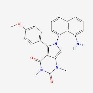 6-(8-aminonaphthalen-1-yl)-5-(4-methoxyphenyl)-1,3-dimethyl-1H-pyrrolo[3,4-d]pyrimidine-2,4(3H,6H)-dione