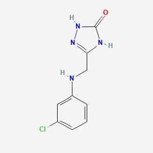 5-(((3-Chlorophenyl)amino)methyl)-1H-1,2,4-triazol-3-ol