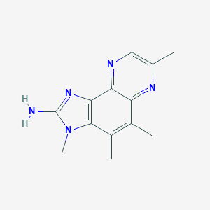 molecular formula C13H15N5 B114583 3H-Imidazo(4,5-f)quinoxalin-2-amine, 3,4,5,7-tetramethyl- CAS No. 146177-61-9