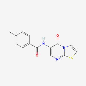 4-methyl-N-(5-oxo-5H-[1,3]thiazolo[3,2-a]pyrimidin-6-yl)benzamide