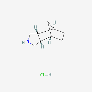molecular formula C9H16ClN B1145851 (1R,2R,6S,7S)-4-氮杂三环[5.2.1.02,6]癸烷；盐酸盐 CAS No. 1820572-35-7
