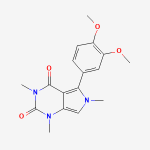 5-(3,4-Dimethoxyphenyl)-1,3,6-trimethylpyrrolo[3,4-d]pyrimidine-2,4-dione