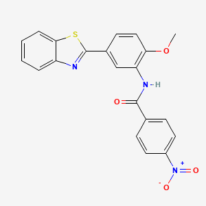 N-[5-(1,3-benzothiazol-2-yl)-2-methoxyphenyl]-4-nitrobenzamide