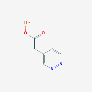 B1145855 Lithium 2-(pyridazin-4-yl)acetate CAS No. 1217295-84-5