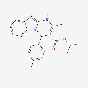 Propan-2-yl 2-methyl-4-(4-methylphenyl)-1,4-dihydropyrimido[1,2-a]benzimidazole-3-carboxylate