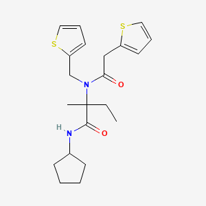 N-cyclopentyl-N~2~-(thiophen-2-ylacetyl)-N~2~-(thiophen-2-ylmethyl)isovalinamide