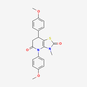 4,7-bis(4-methoxyphenyl)-3-methyl-6,7-dihydro[1,3]thiazolo[4,5-b]pyridine-2,5(3H,4H)-dione