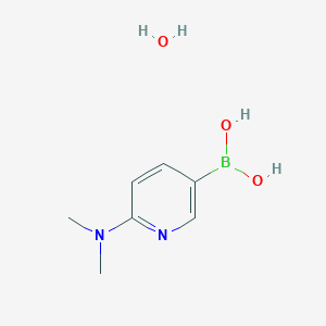 B1145862 2-(Dimethylamino)pyridine-5-boronic acid hydrate CAS No. 1256355-24-4