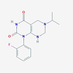 1-(2-fluorophenyl)-2-hydroxy-6-(propan-2-yl)-5,6,7,8-tetrahydropyrimido[4,5-d]pyrimidin-4(1H)-one