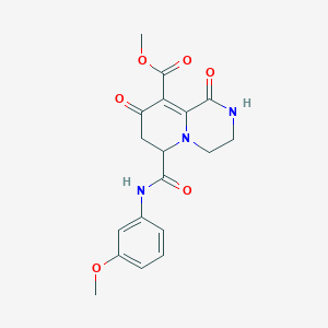 methyl 6-[(3-methoxyphenyl)carbamoyl]-1,8-dioxo-1,3,4,6,7,8-hexahydro-2H-pyrido[1,2-a]pyrazine-9-carboxylate