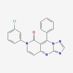 molecular formula C20H12ClN5O B11458701 7-(3-chlorophenyl)-9-phenylpyrido[4,3-d][1,2,4]triazolo[1,5-a]pyrimidin-8(7H)-one 