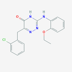 6-(2-chlorobenzyl)-3-[(2-ethoxyphenyl)amino]-1,2,4-triazin-5(4H)-one