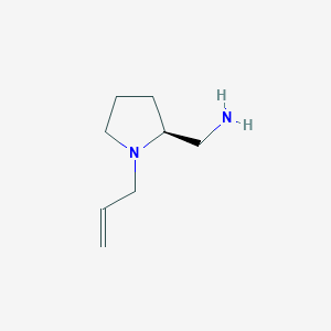 molecular formula C₈H₁₆N₂ B1145873 (S)-(1-烯丙基吡咯烷-2-基)甲胺 CAS No. 66411-51-6