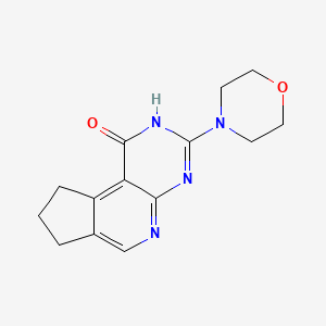 3-(morpholin-4-yl)-2,7,8,9-tetrahydro-1H-cyclopenta[4,5]pyrido[2,3-d]pyrimidin-1-one