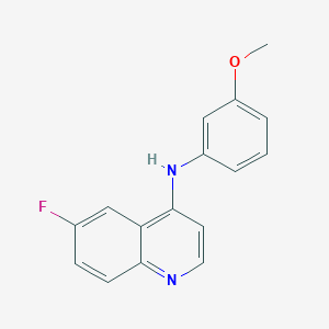 6-fluoro-N-(3-methoxyphenyl)quinolin-4-amine