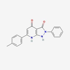 6-(4-methylphenyl)-2-phenyl-1H-pyrazolo[3,4-b]pyridine-3,4(2H,7H)-dione