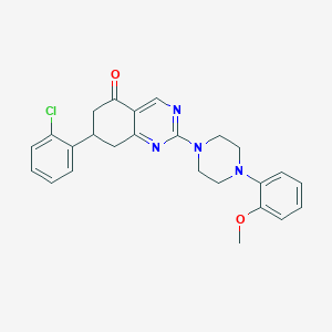 7-(2-chlorophenyl)-2-[4-(2-methoxyphenyl)piperazin-1-yl]-7,8-dihydroquinazolin-5(6H)-one