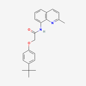 molecular formula C22H24N2O2 B11458869 2-(4-tert-butylphenoxy)-N-(2-methylquinolin-8-yl)acetamide 