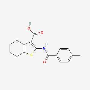 2-{[(4-Methylphenyl)carbonyl]amino}-4,5,6,7-tetrahydro-1-benzothiophene-3-carboxylic acid