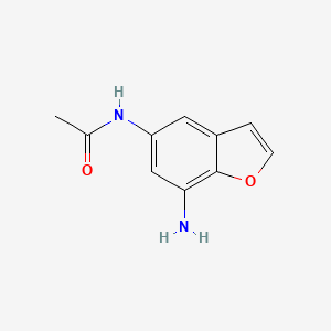 N-(7-amino-1-benzofuran-5-yl)acetamide