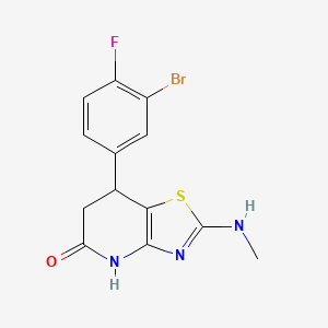 7-(3-Bromo-4-fluorophenyl)-2-(methylamino)-6,7-dihydro[1,3]thiazolo[4,5-b]pyridin-5-ol