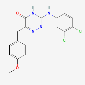 3-[(3,4-Dichlorophenyl)amino]-6-(4-methoxybenzyl)-1,2,4-triazin-5-ol