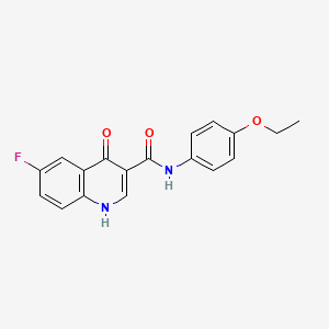 N-(4-ethoxyphenyl)-6-fluoro-4-hydroxyquinoline-3-carboxamide