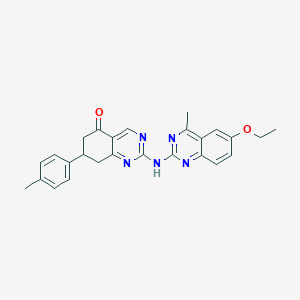 2-[(6-ethoxy-4-methylquinazolin-2-yl)amino]-7-(4-methylphenyl)-7,8-dihydroquinazolin-5(6H)-one