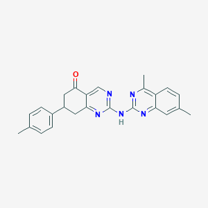 2-[(4,7-dimethylquinazolin-2-yl)amino]-7-(4-methylphenyl)-7,8-dihydroquinazolin-5(6H)-one