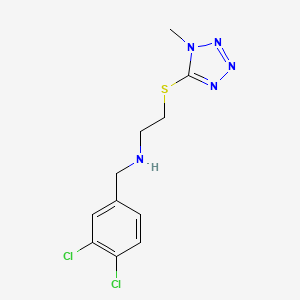 N-(3,4-dichlorobenzyl)-2-[(1-methyl-1H-tetrazol-5-yl)sulfanyl]ethanamine