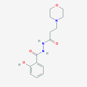 2-hydroxy-N'-[3-(morpholin-4-yl)propanoyl]benzohydrazide