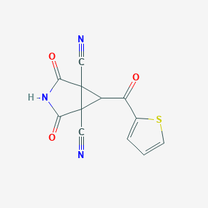 2,4-Dioxo-6-[(thiophen-2-yl)carbonyl]-3-azabicyclo[3.1.0]hexane-1,5-dicarbonitrile