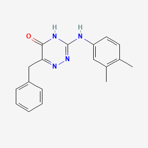 6-Benzyl-3-[(3,4-dimethylphenyl)amino]-1,2,4-triazin-5-ol