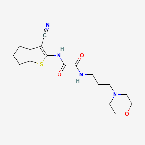 N-(3-cyano-5,6-dihydro-4H-cyclopenta[b]thiophen-2-yl)-N'-[3-(morpholin-4-yl)propyl]ethanediamide