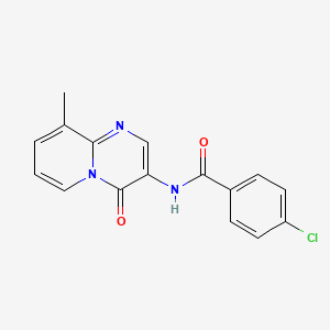 4-chloro-N-(9-methyl-4-oxo-4H-pyrido[1,2-a]pyrimidin-3-yl)benzamide