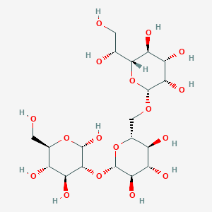 molecular formula C19H34O17 B114592 2-O-(6-O-glycero-manno-Heptopyranosyl-glucopyranosyl)glucopyranose CAS No. 144260-91-3
