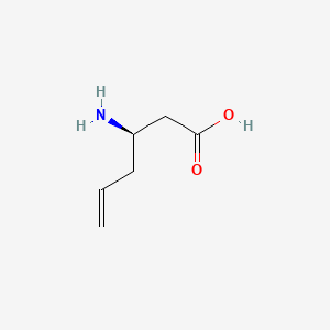 molecular formula C₆H₁₂ClNO₂ B1145923 (R)-3-氨基己-5-烯酸 CAS No. 82448-92-8